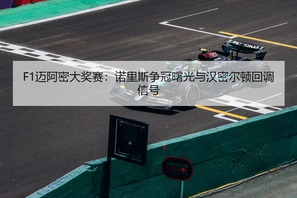 F1迈阿密大奖赛：诺里斯争冠曙光与汉密尔顿回调信号